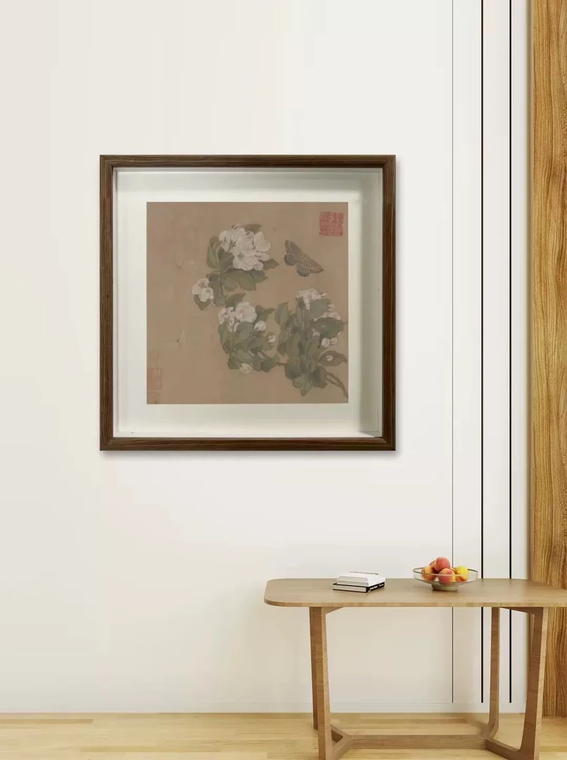 中式斗方摆台高清山水花鸟书法字国画菩萨佛像装饰高清复制