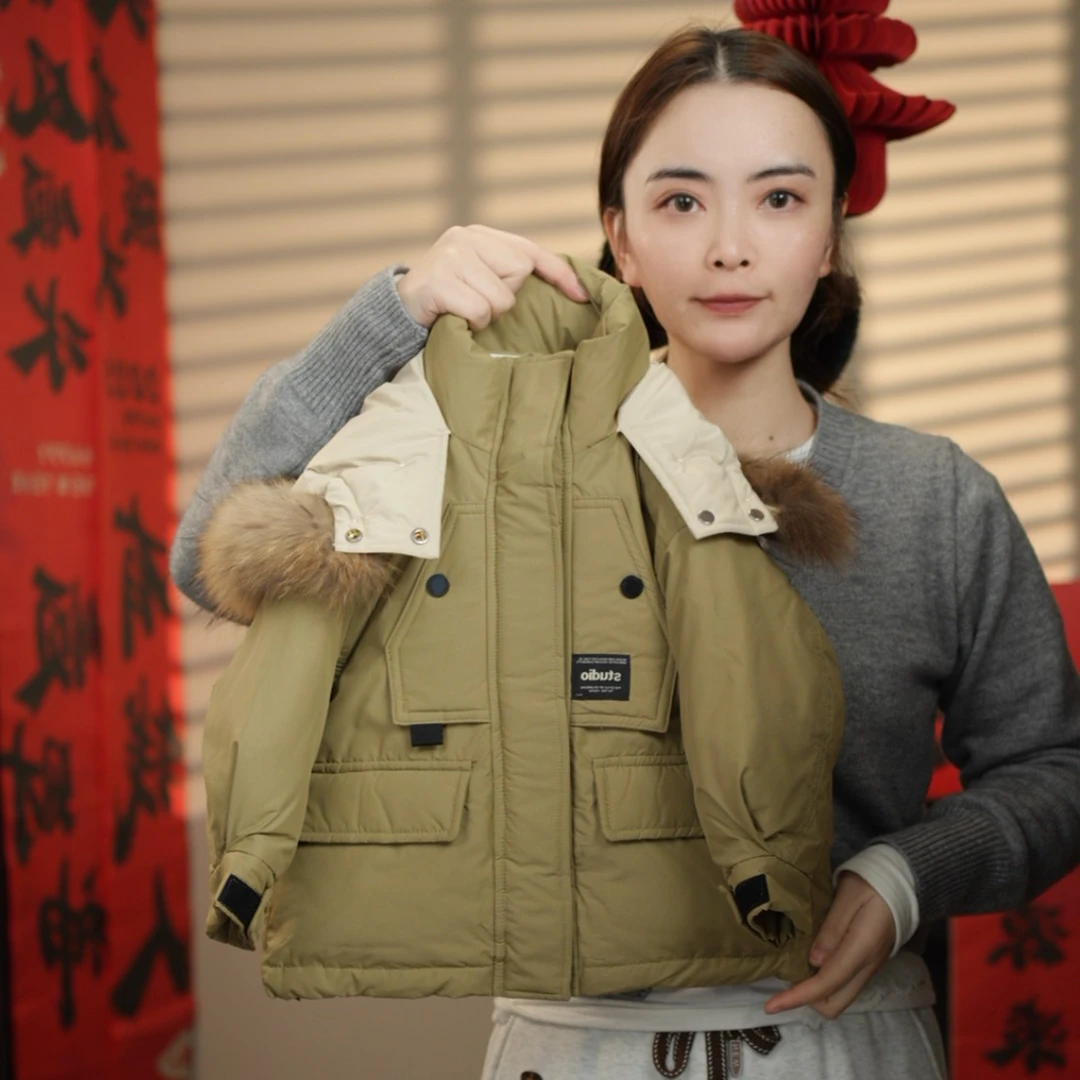 派克服儿童冬季新款简约羽绒服韩版加厚保暖外套童装潮HF-DB-399
