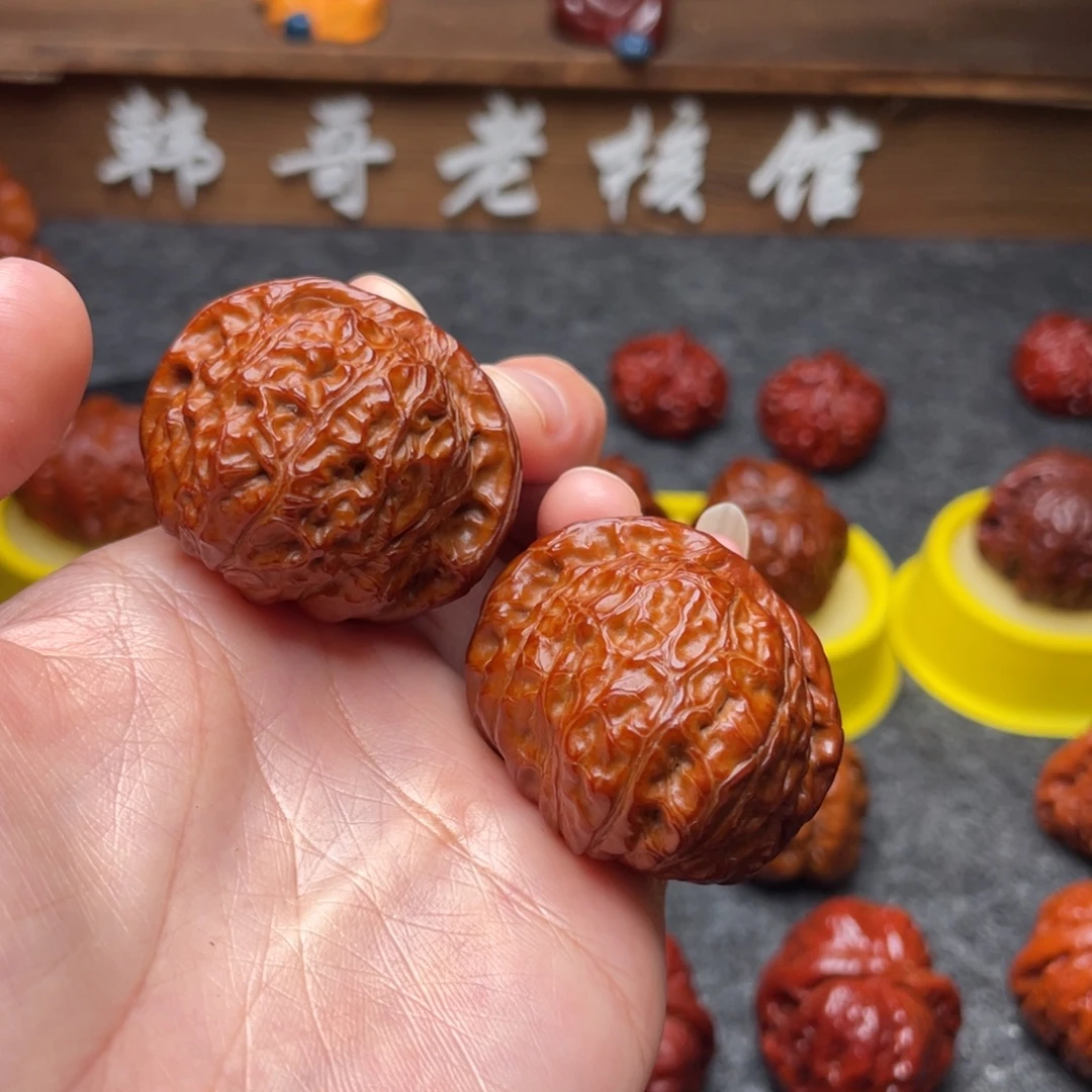 吊坠文玩核桃文玩核桃 手把件 南瓜墩 41