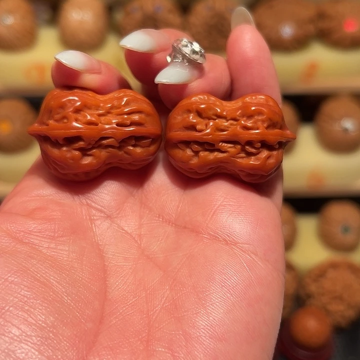 桃核把件精品花生35尺