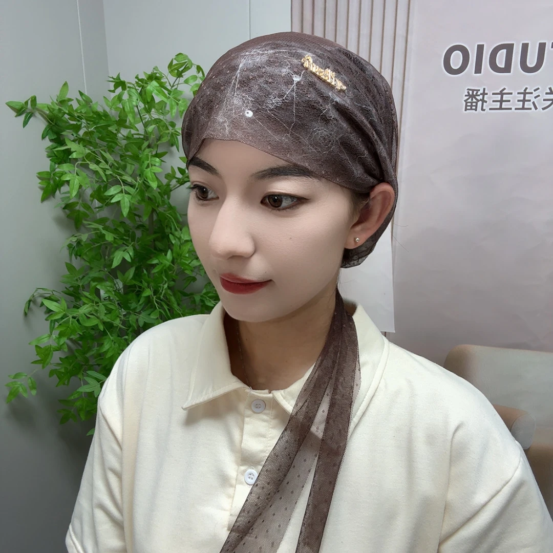 新款飘带包头堆堆帽