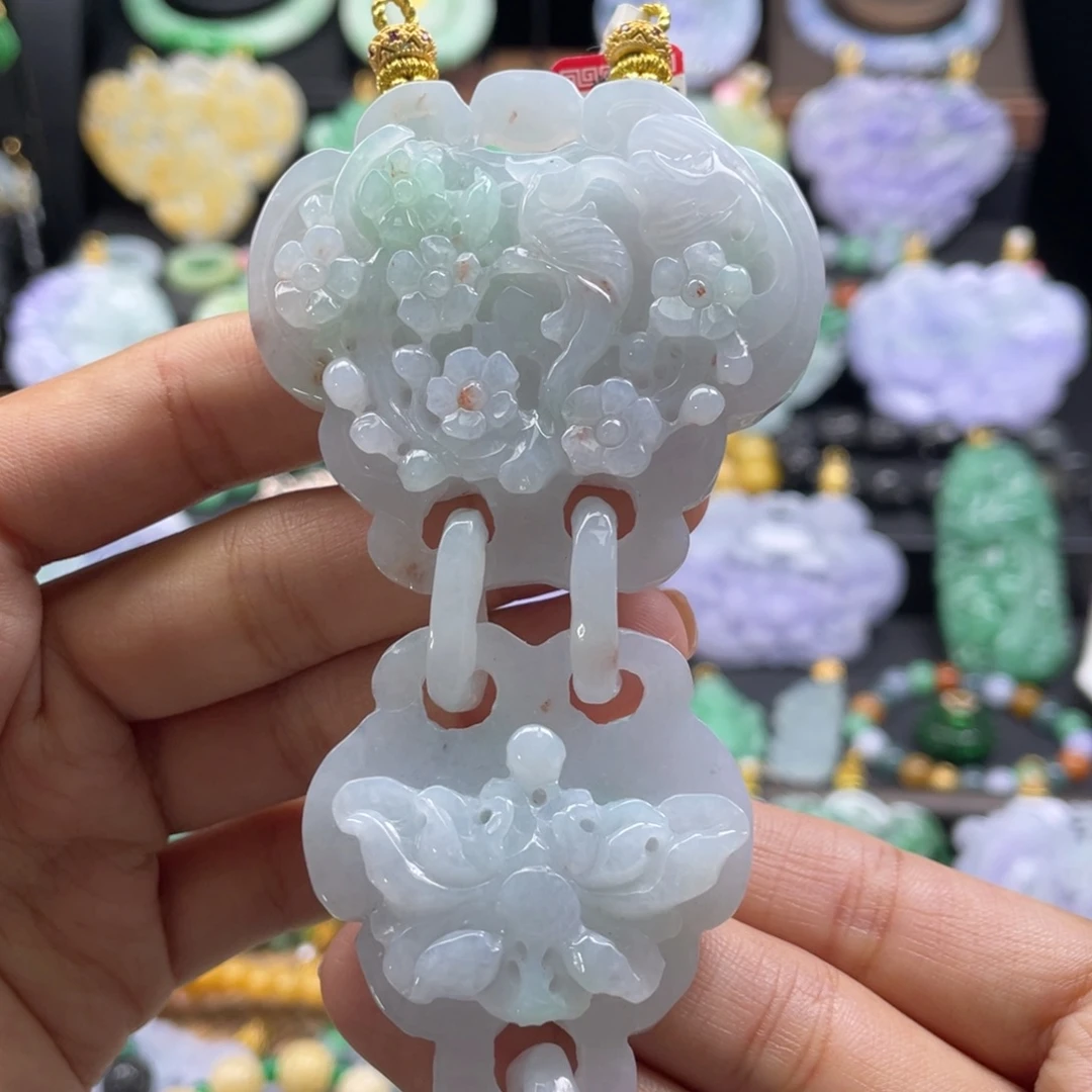 翡翠未镶嵌颈饰代编织
