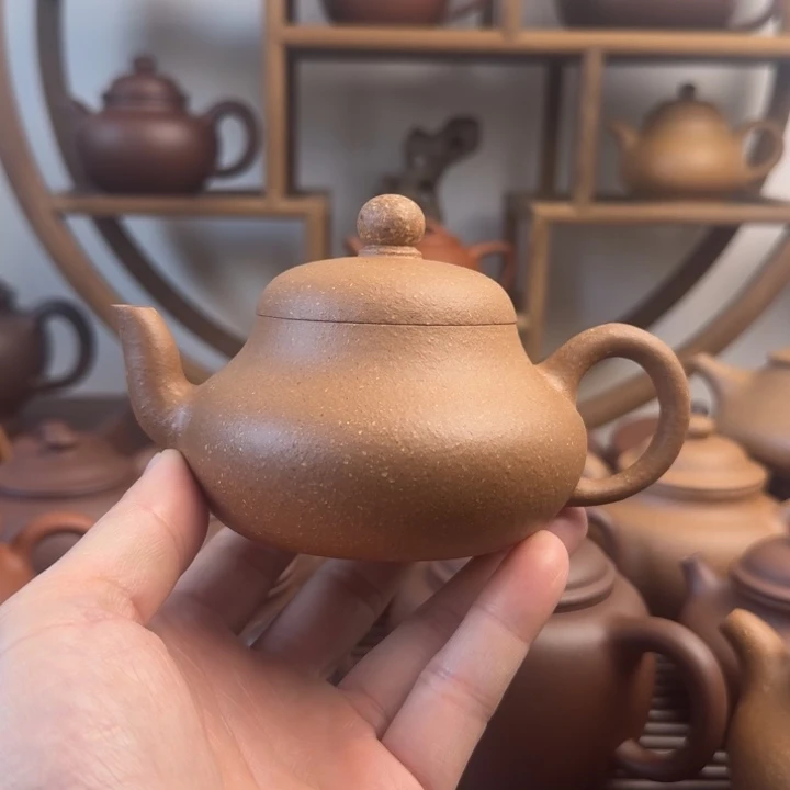 茶壶紫砂君德200cc台西梨皮老段