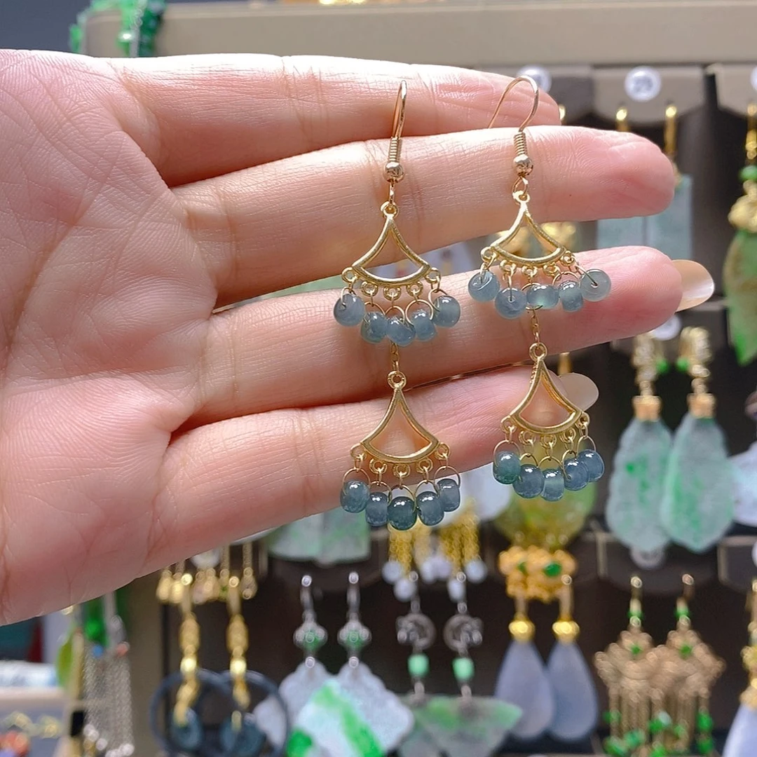 未镶嵌翡翠耳饰翡翠