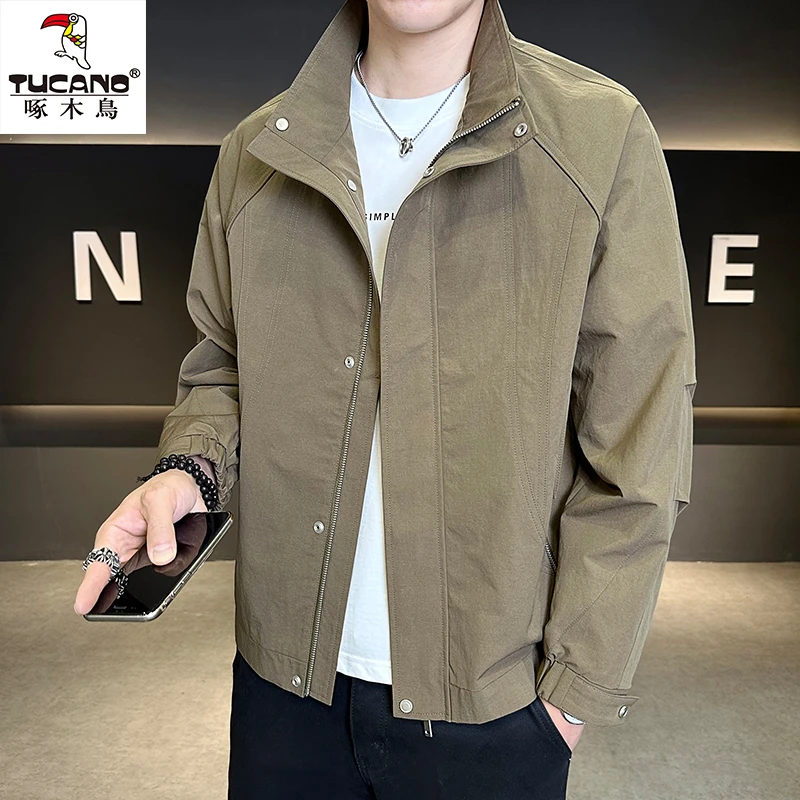 TUCANO/啄木鳥2025新款秋季学院风时尚简约纯色修身帅气男士外套