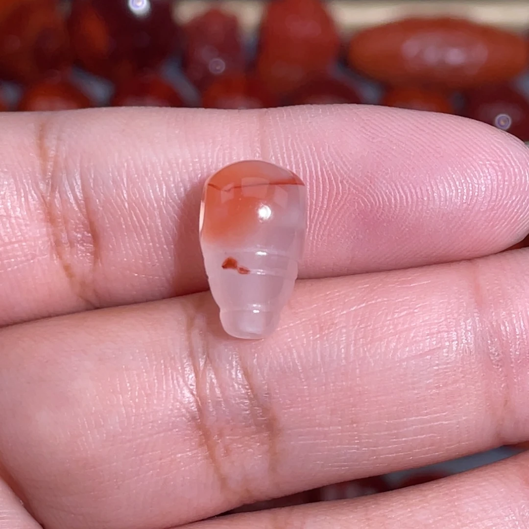 暮***舟南红玛瑙未镶嵌三通