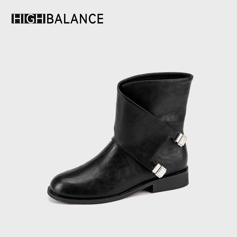 HIGH BALNCE/6688359新款法式时尚低跟短靴B