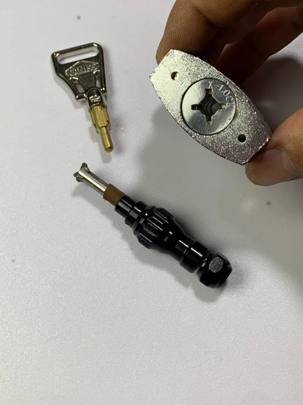 四角立珠十字锁五金工具锁匠维修用品 游戏机 娃娃机 挂锁