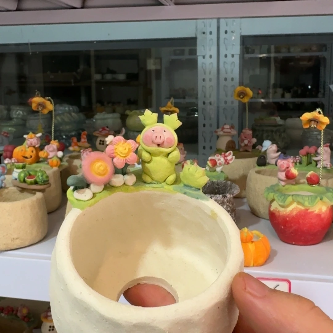厂家直销手工花盆摆件
