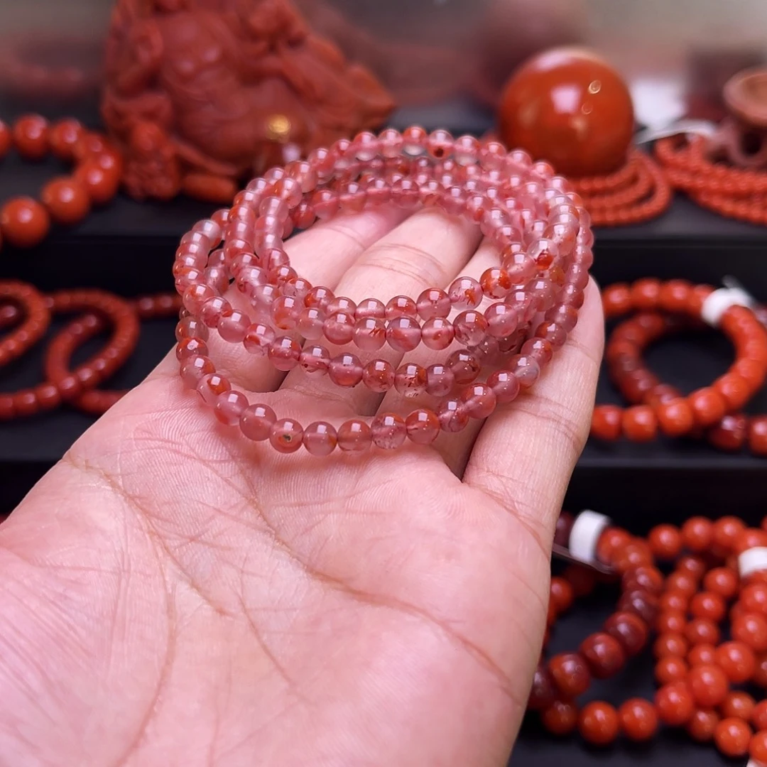 南红玛瑙未镶嵌手串