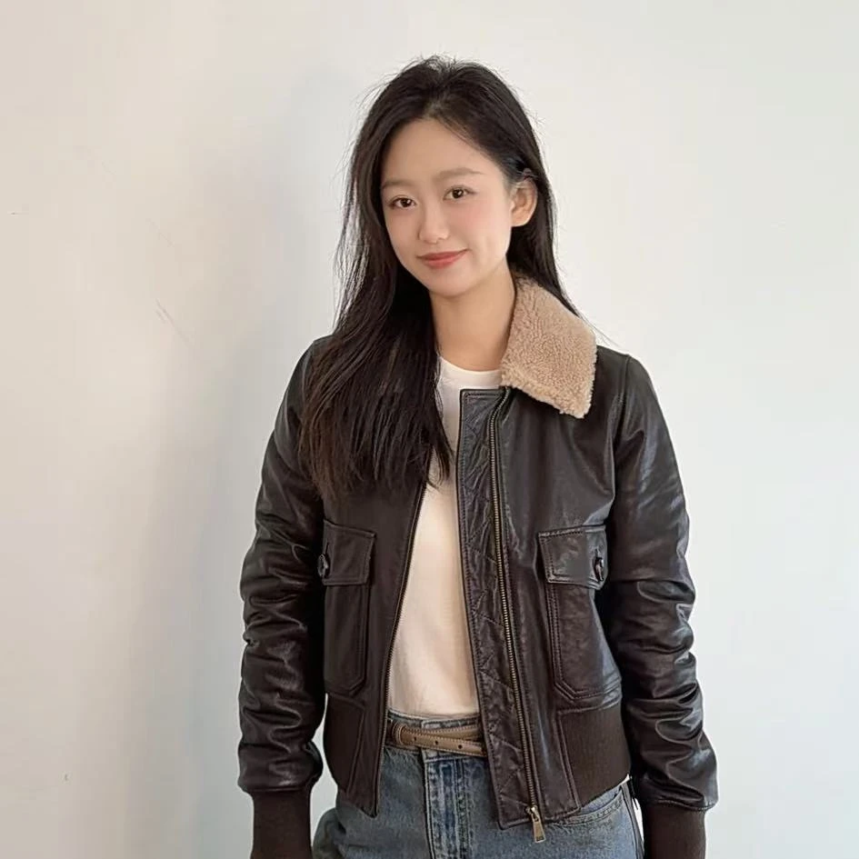 【多多推荐】韩版秋冬加厚休闲外套女皮衣-DUODUO-58812A