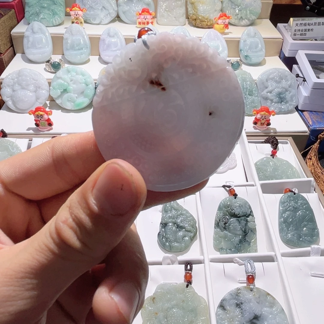 翡翠未镶嵌颈饰33