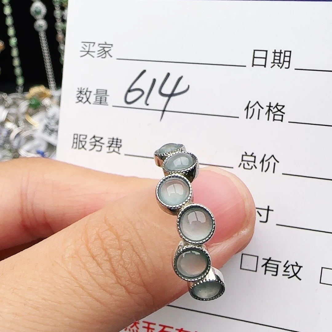 银S925镶嵌戒指翡翠q