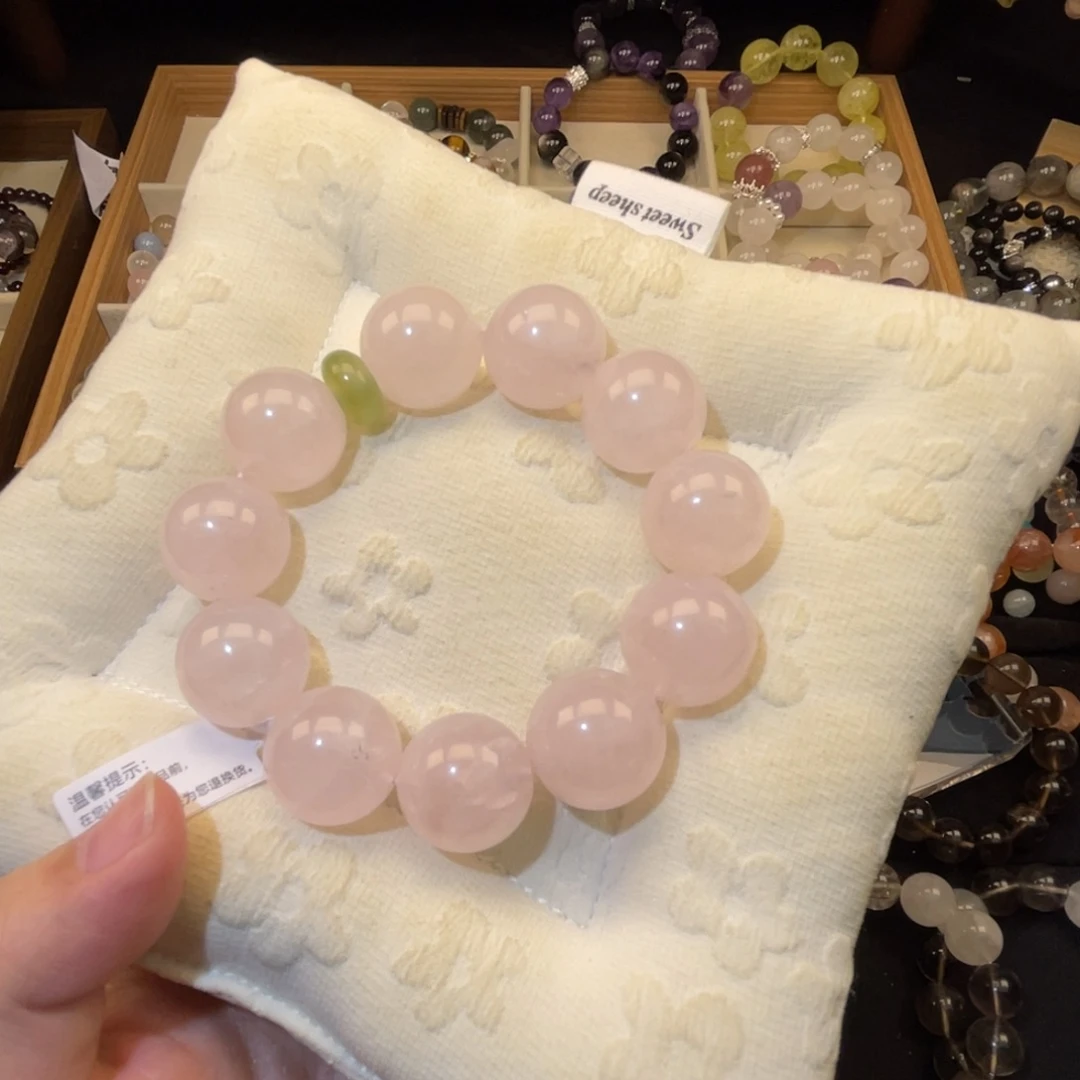 ᯠ***੭水晶手链未镶嵌粉水
