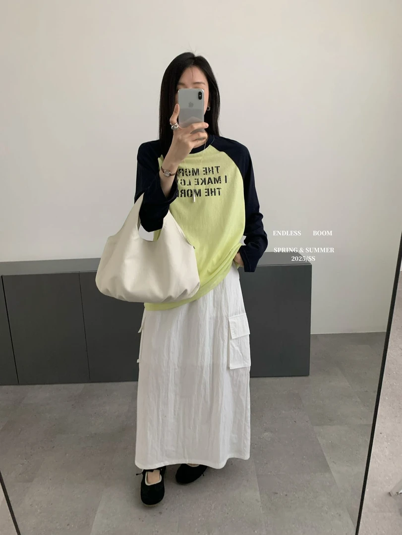 恩熙·夏季薄款韩系字母印花罩衫长袖T恤8208