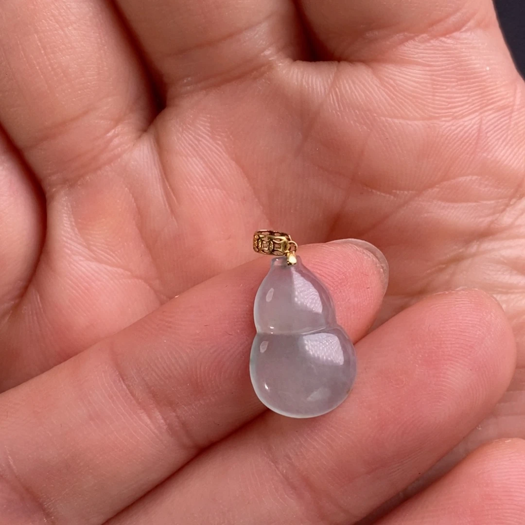 翡翠颈饰18K金镶嵌异*葫芦