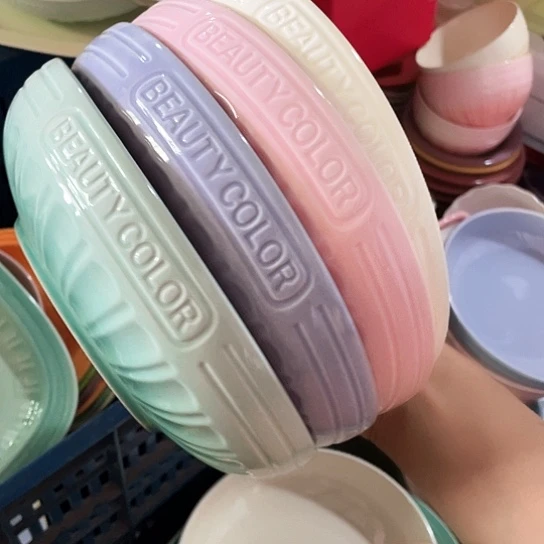 盘外贸单4个陶瓷 8英寸