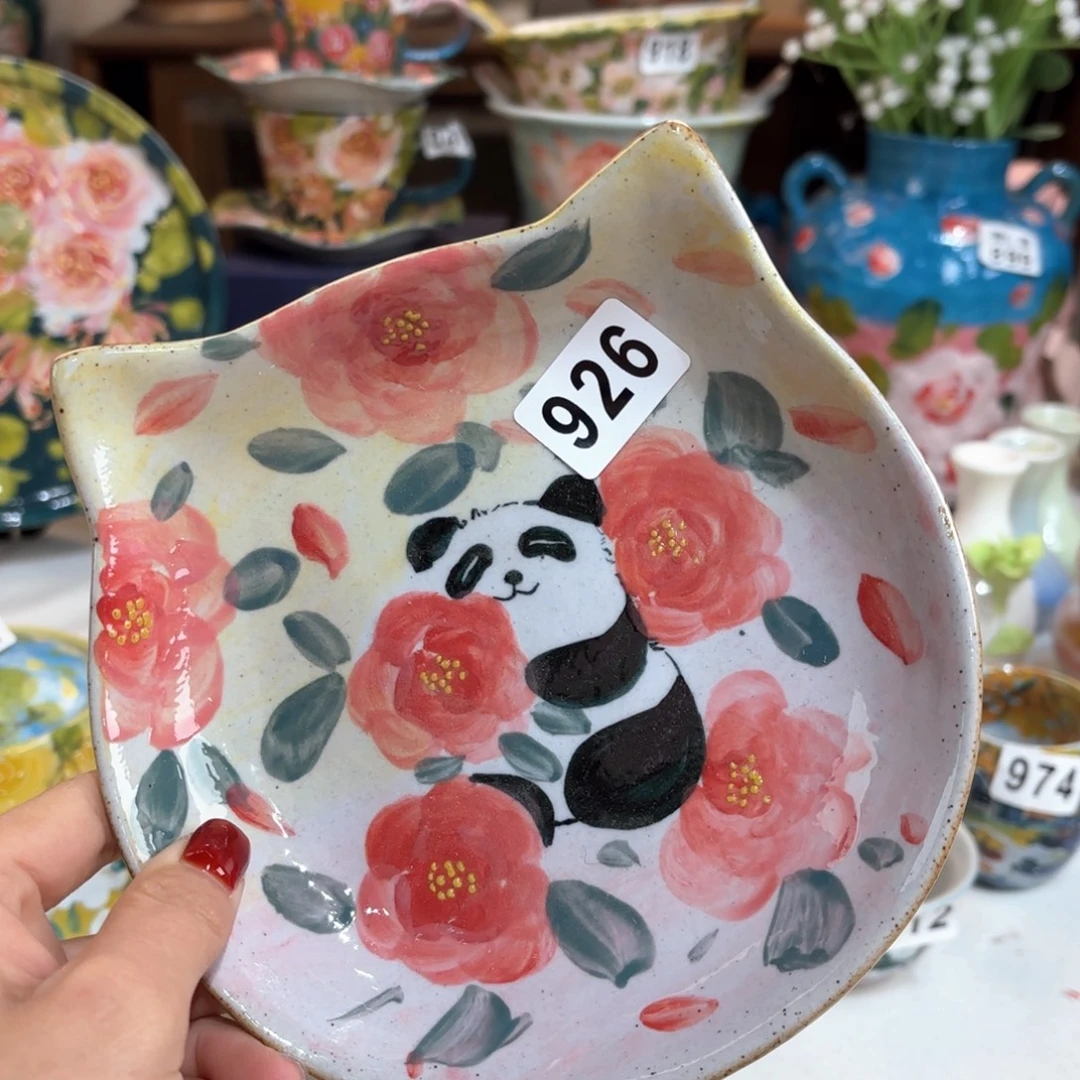 景德镇手绘高温釉下彩陶瓷茶具