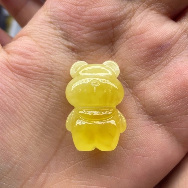 未镶嵌琥珀裸石天然琥珀蜜蜡熊3.4