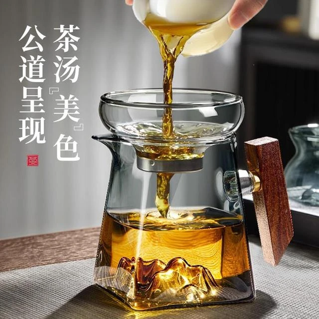 公道杯玻璃高档2025新款茶滤网一体分茶器小青柑专用泡茶壶茶具