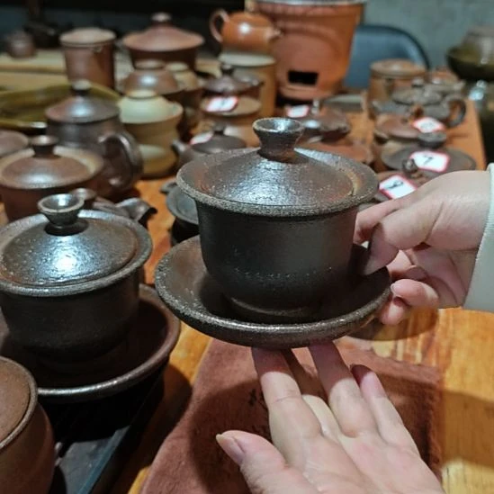 粗陶三才盖碗福利款