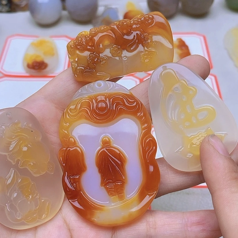 【闪购商品】玛瑙/玉髓未镶嵌珠宝半成品梦*