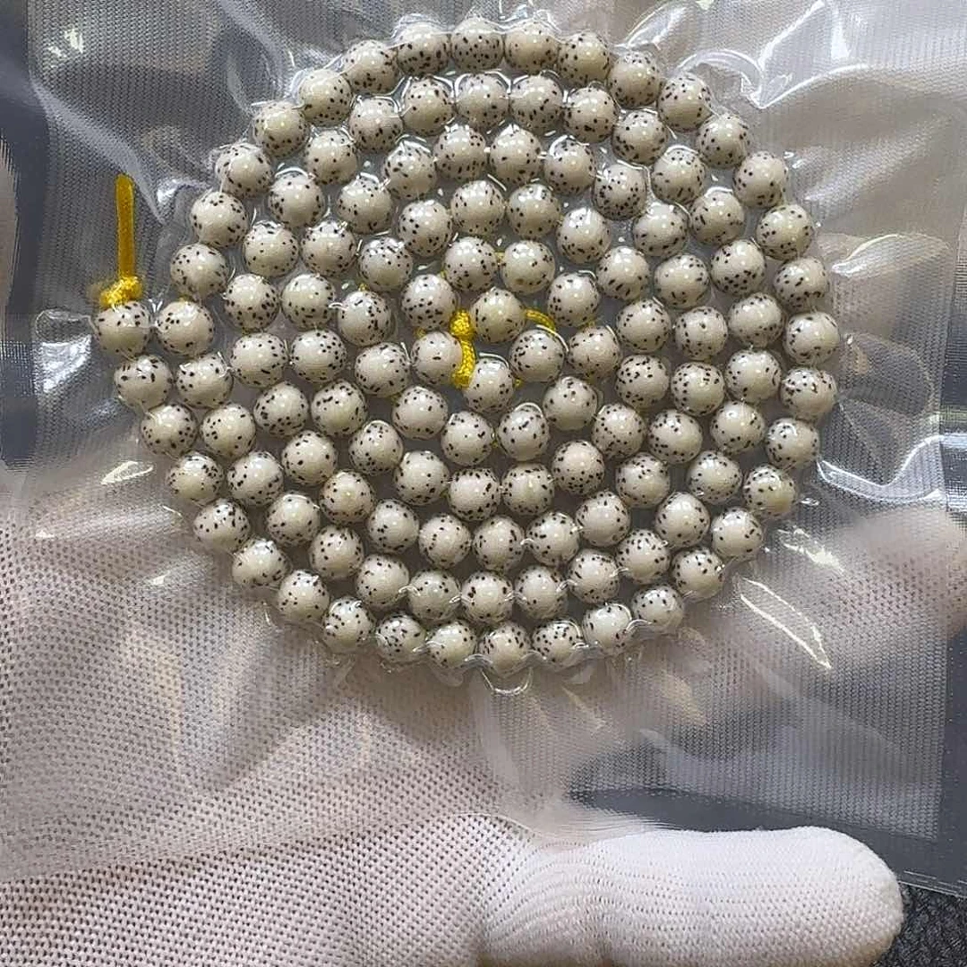 S***g星月菩提手串8mm原生态圆珠留白