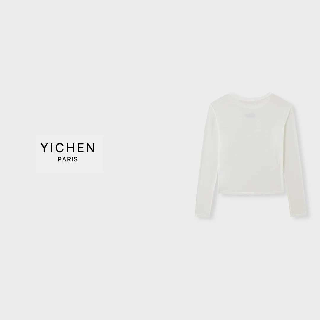 YC 净版字母徽标圆领打底衫-3335