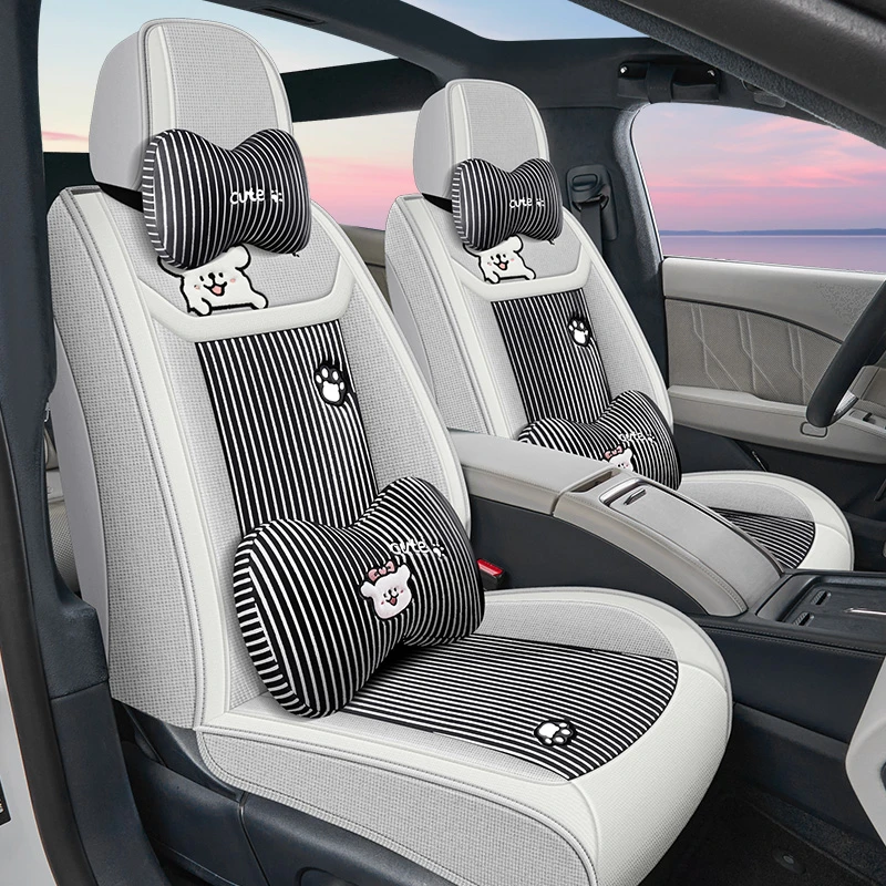 2018款亚麻汽车坐垫四季全包座套2015/2016/2019款别克新凯越英朗