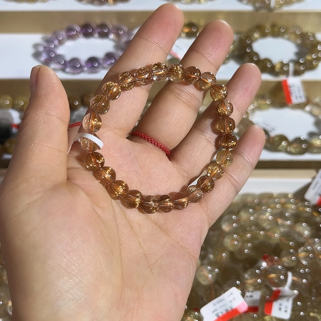 水晶手链未镶嵌晶莹剔透