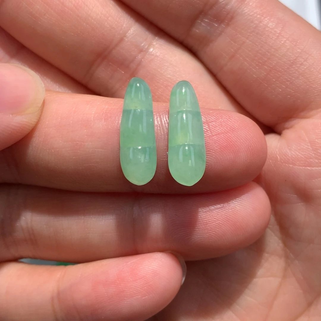 翡翠裸石翡翠豆子