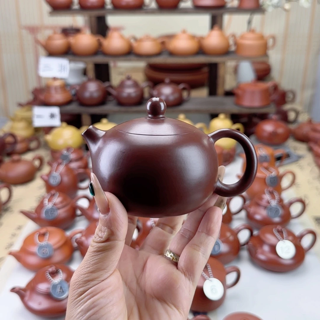 茶壶紫砂南****司紫色西施170c