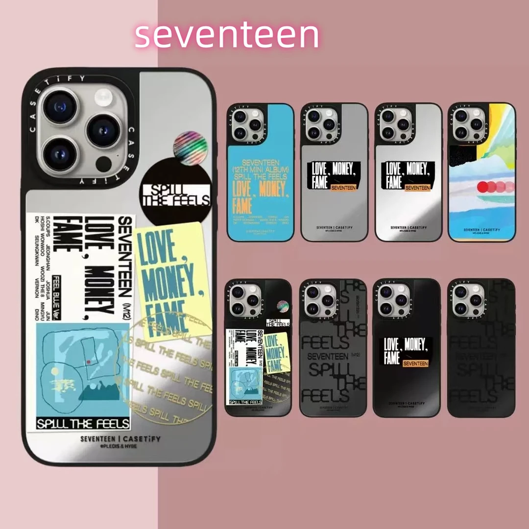 【超高版镜面】新款男团联名系列适用于iphone16pm/15pm/14PM手机壳