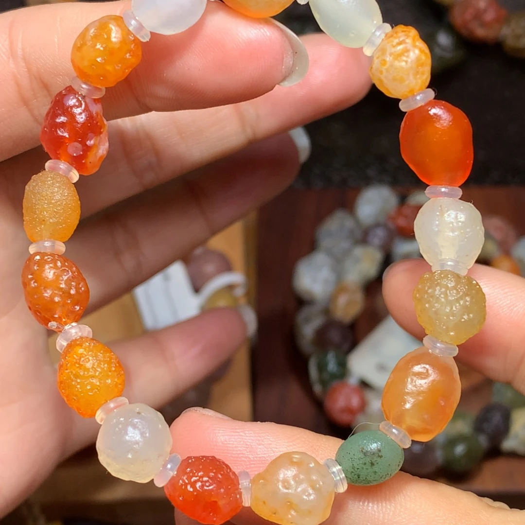 未镶嵌玛瑙/玉髓珠宝半成品