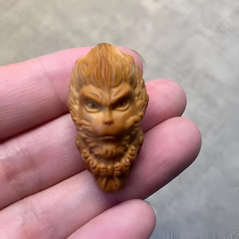 橄榄核雕刻大圣单粒