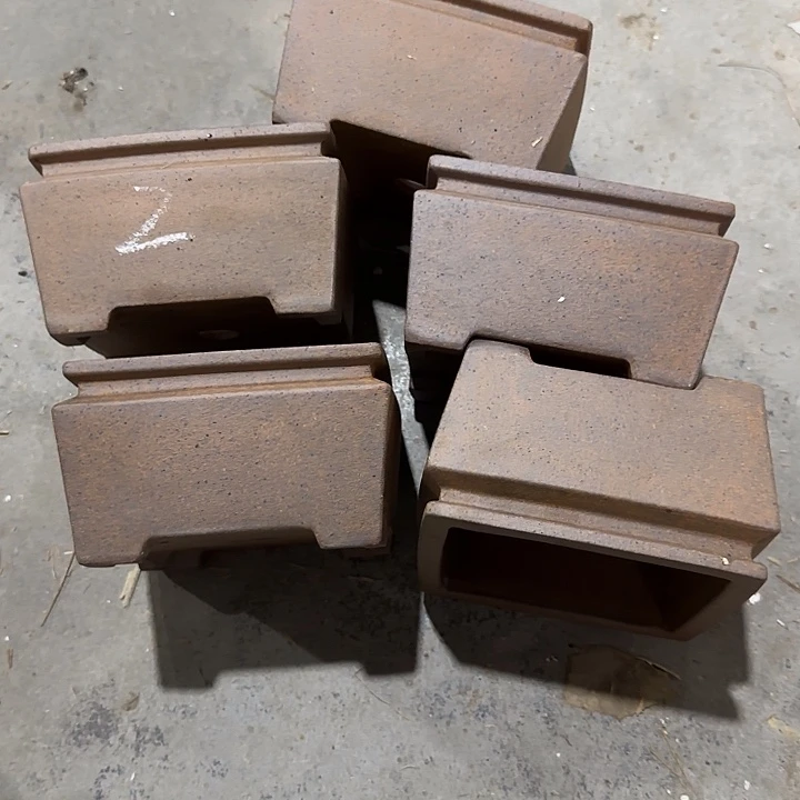 13×8五只柴烧方盆