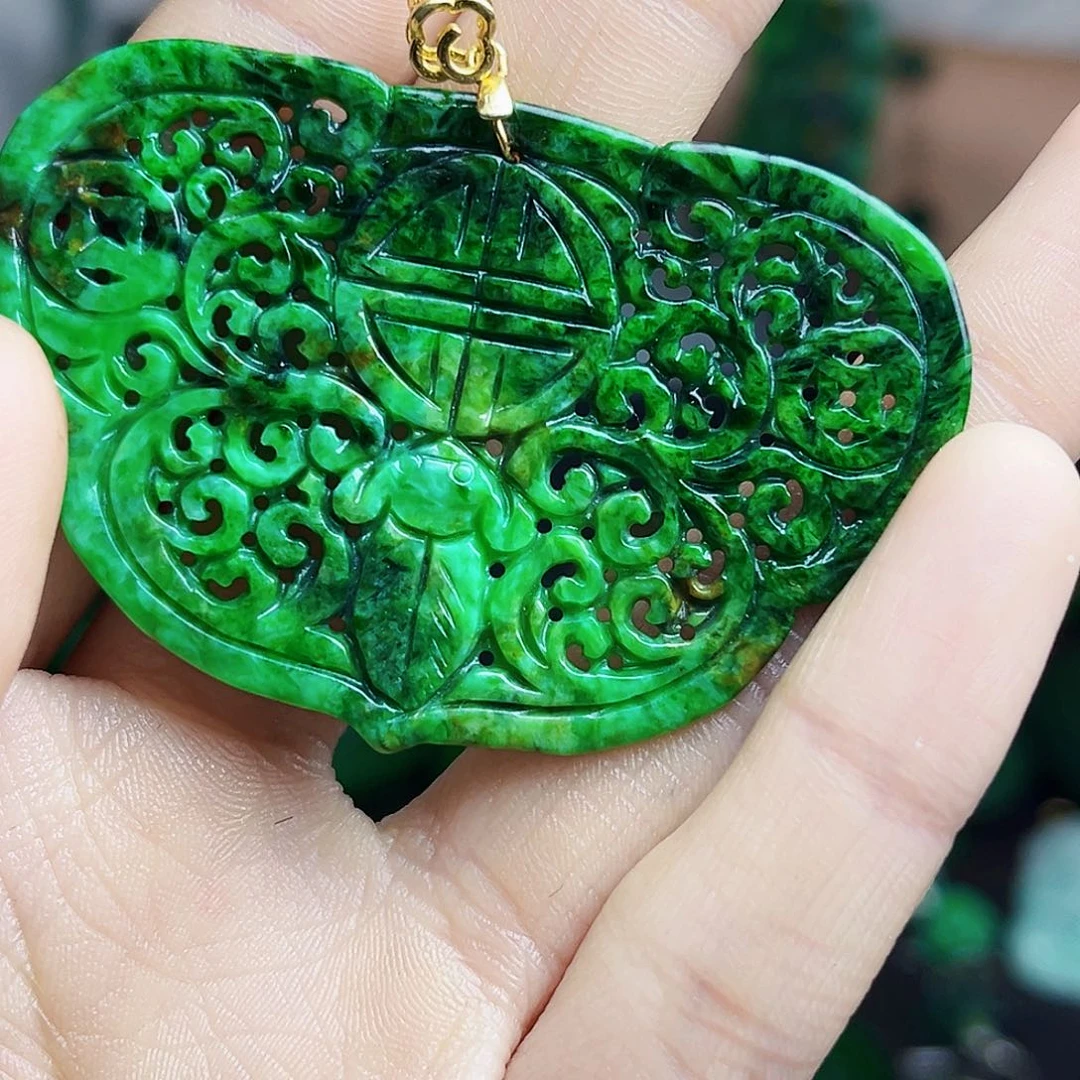 颈饰银S925镶嵌翡翠多样性