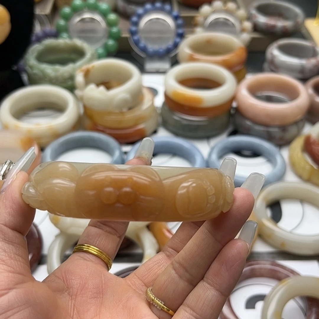 【闪购商品】石英质玉手镯未镶嵌棉*招财猫