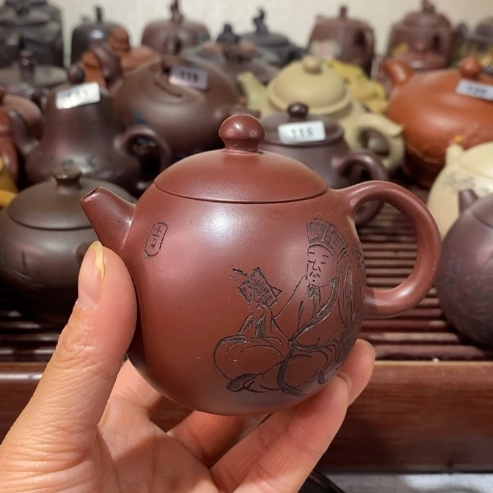 紫砂茶壶三****方微瑕处理一把