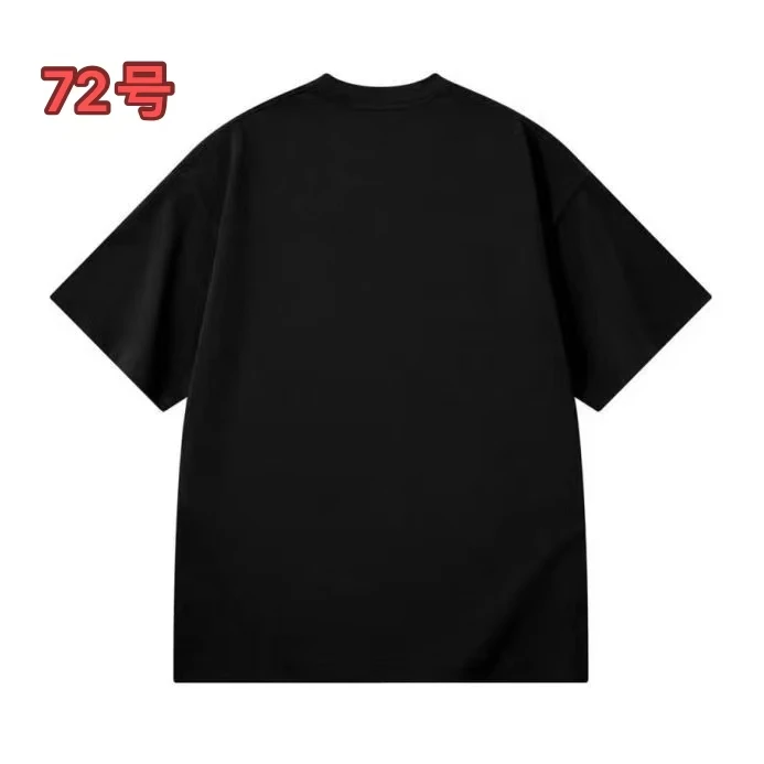 茵茵-【72号】P60-新款时尚重磅潮流圆领宽松男女同款短袖半袖-P60