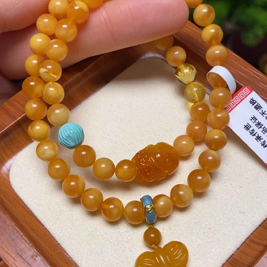 【闪购商品】未镶嵌蜜蜡手链手串