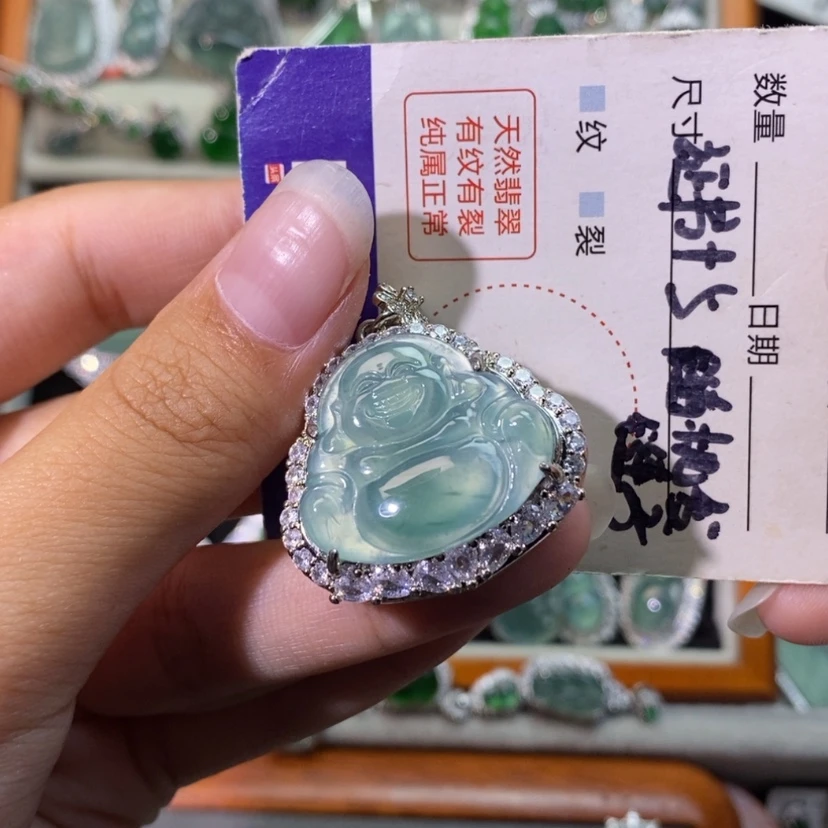 【闪购商品】翡翠未镶嵌颈饰天然
