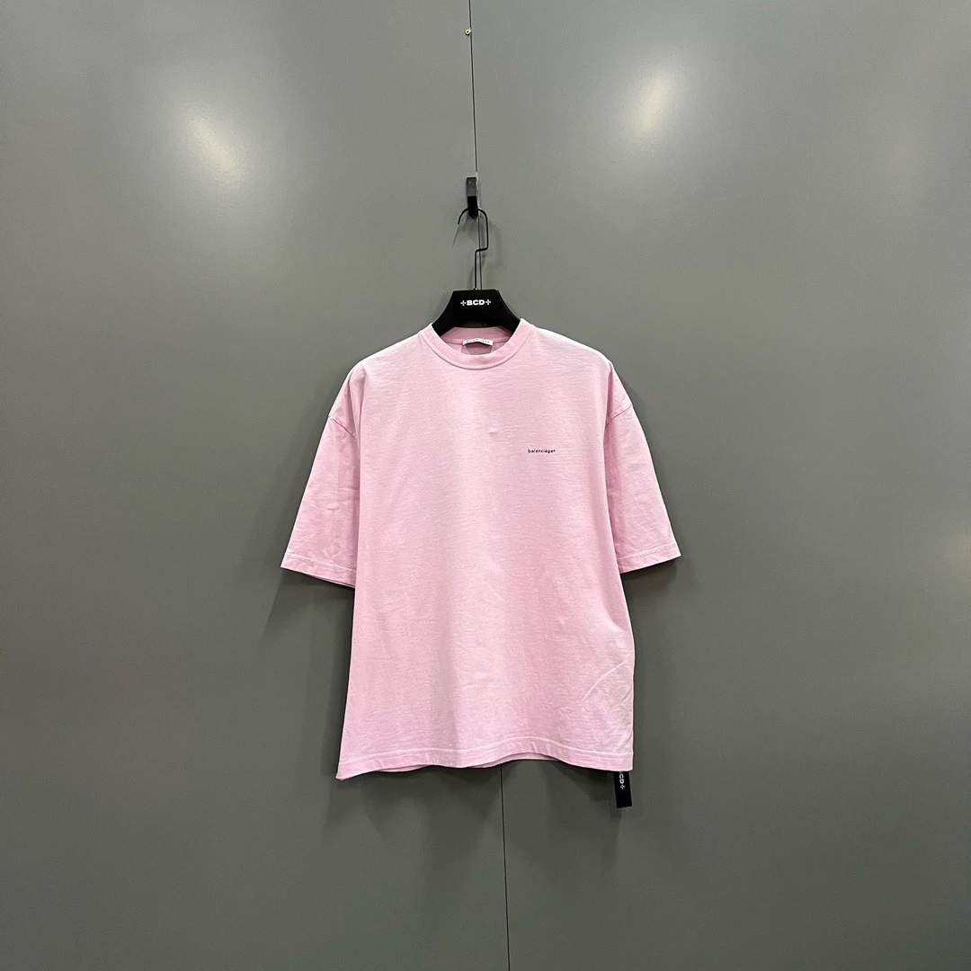 99新 Balenciaga/巴黎世家 jp127 608707 巴黎世家 粉色短袖 S码