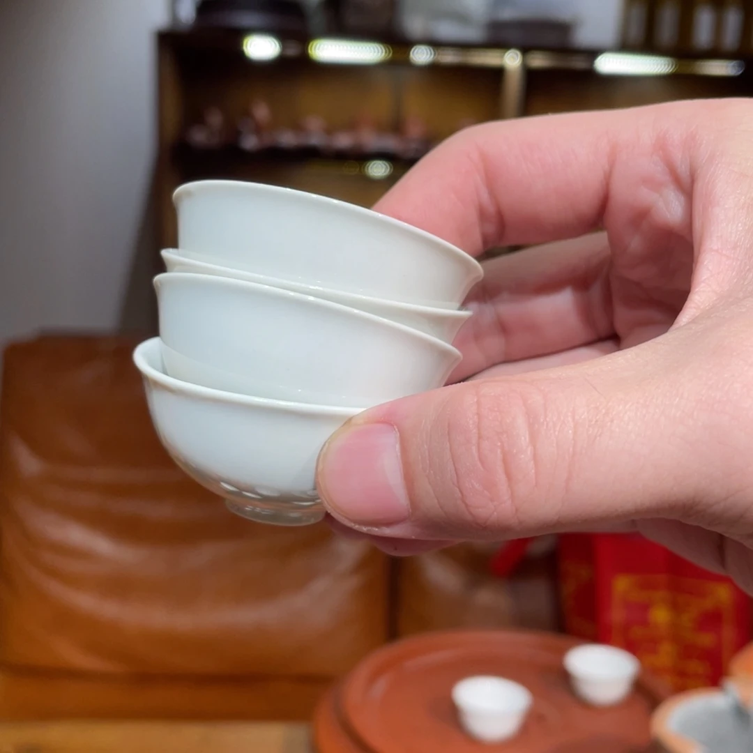 茶杯紫砂杯子，4个，39，0000