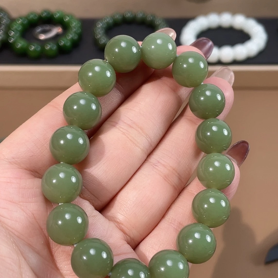 和田玉手链未镶嵌12