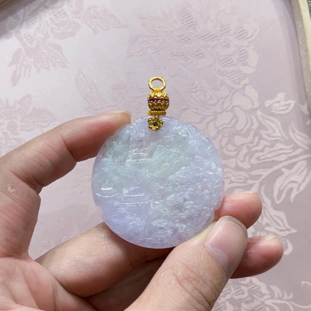 吊坠(赠链)合金翡翠代编织