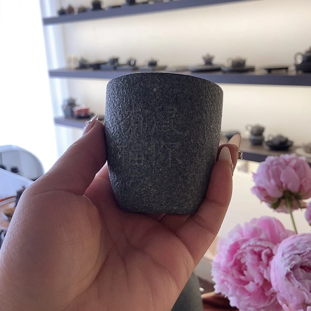 天然青石禅缘茶杯福利款一个