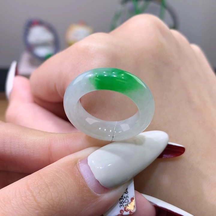 未镶嵌戒指翡翠14-15