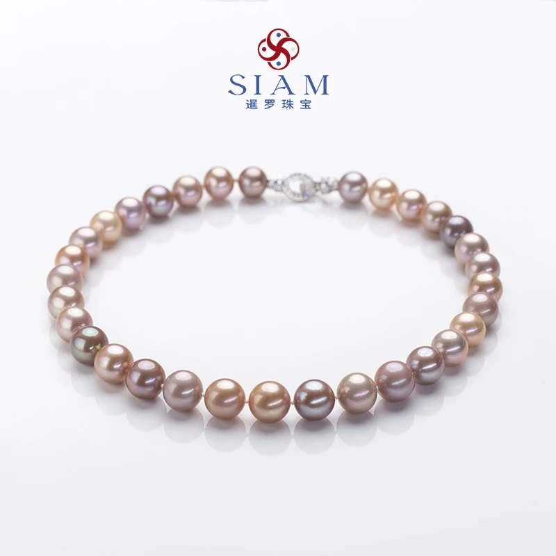 【暹罗珠宝】吉尔德天然特选“粉彩”糖果珍珠项链11-14mm025A