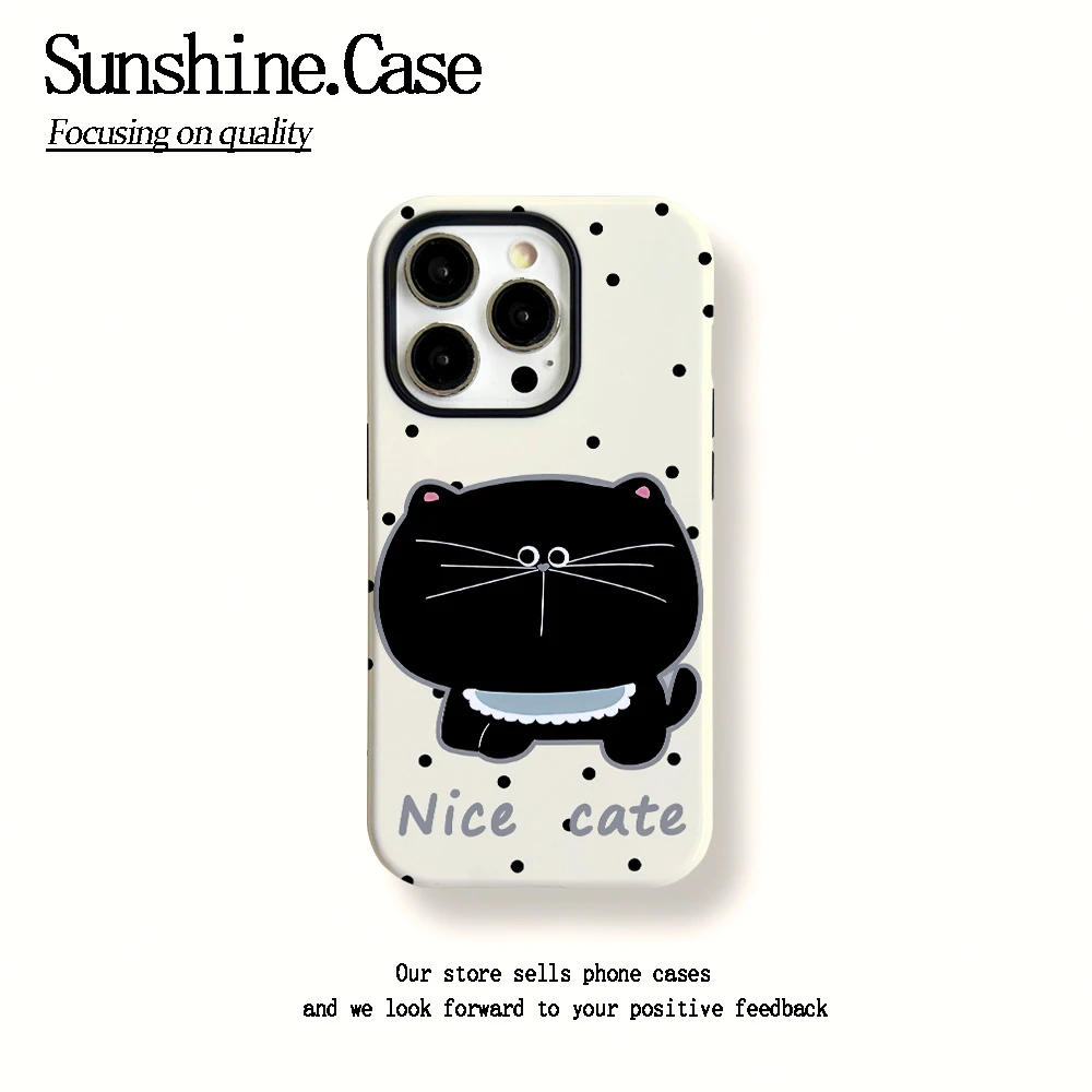 菲林二合一适用苹果华为vivo小米oppo手机壳大脸黑猫17PRO/16